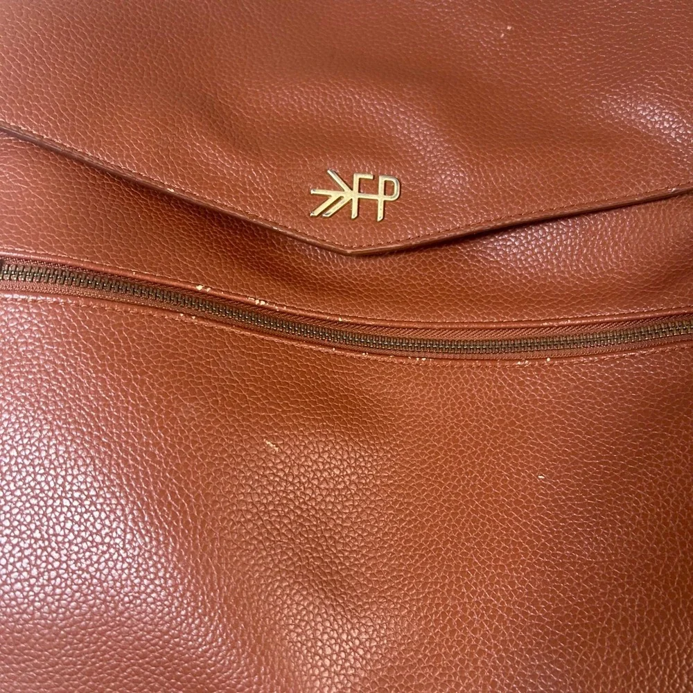 Freshly Picked Classic Convertible Backpack Brown Pebbled‎ Leather Diaper Bag